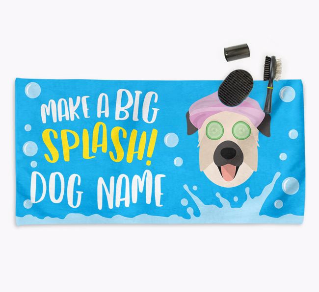 Personalised 'Make a BIG Splash' Towel for your {breedCommonName}